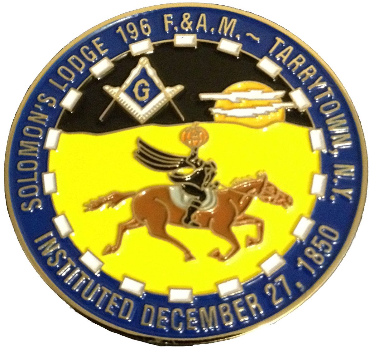 The Headless Horseman medallion, struck in 2000